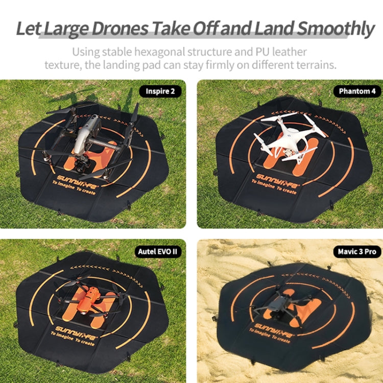 Sunnylife TJP10 110cm Hexagonal Double-Sided Folding With Ground Spikes Drone Universal Apron, 110cm Sunnylife TJP10 110cm Hexagonal Double-Sided Folding With Ground Spikes Drone Universal Apron, 110cm